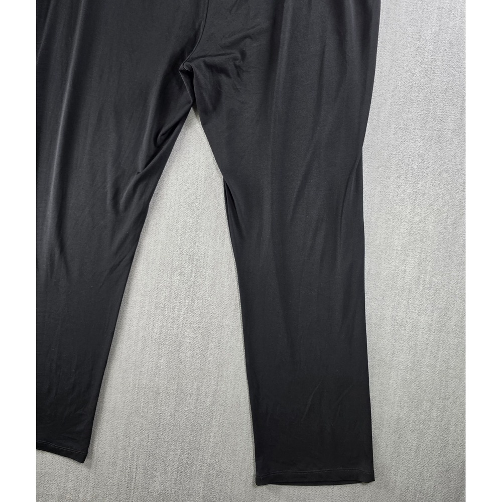 Slinky Brand Pants Womens 1X Black Elastic Waist Straight Leg Stretch 8143-D14 - Picture 15 of 16